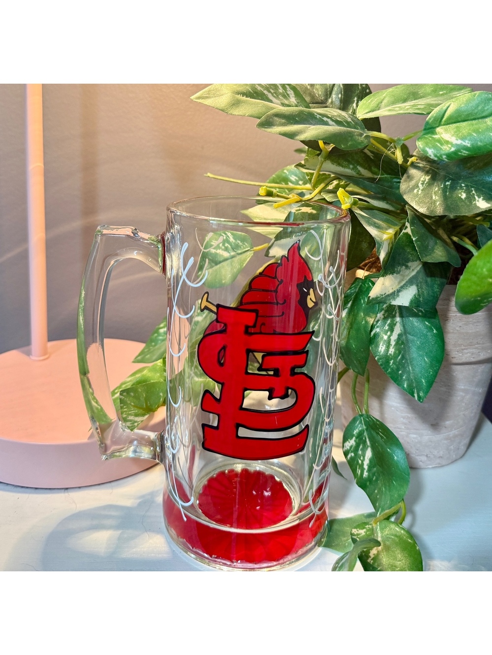 St. Louis Cardinals Glass Beer Mug